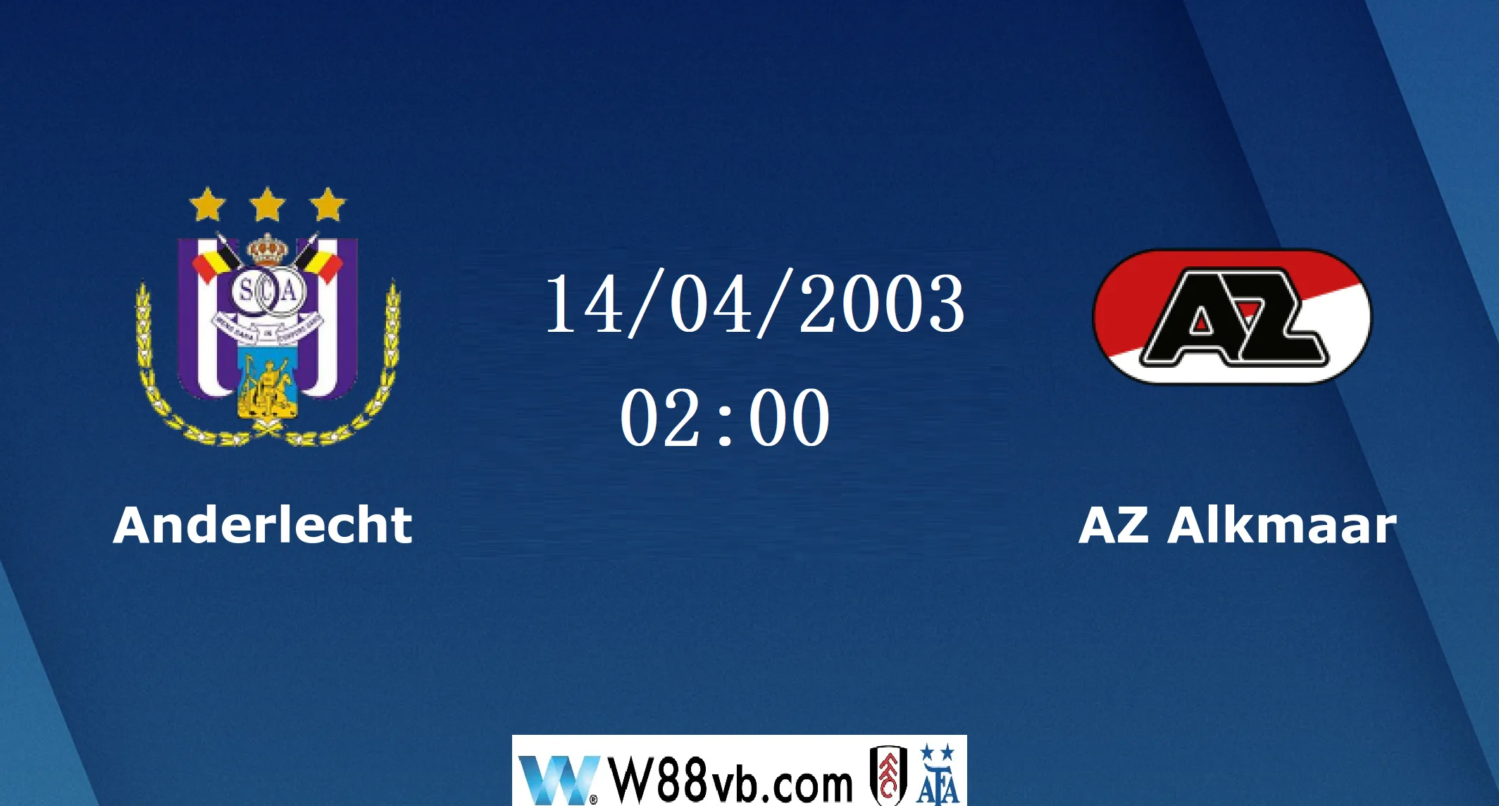 Trận đối đầu giữa Anderlecht vs AZ Alkmaar