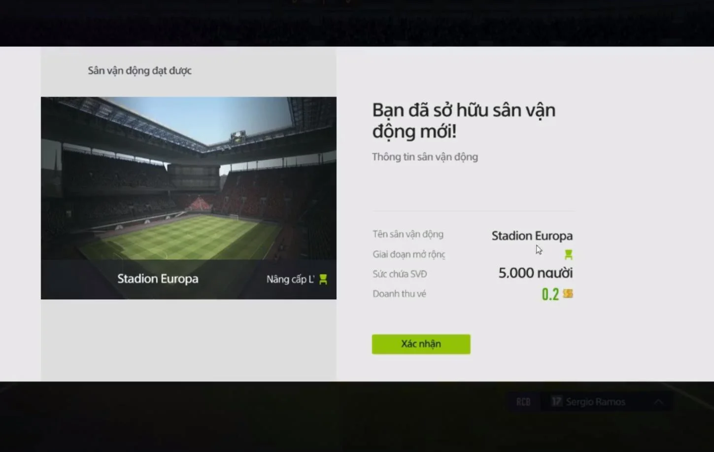 Nâng cấp mới khi người chơi có thể xây dựng sân vận động trong FIFA Online 4